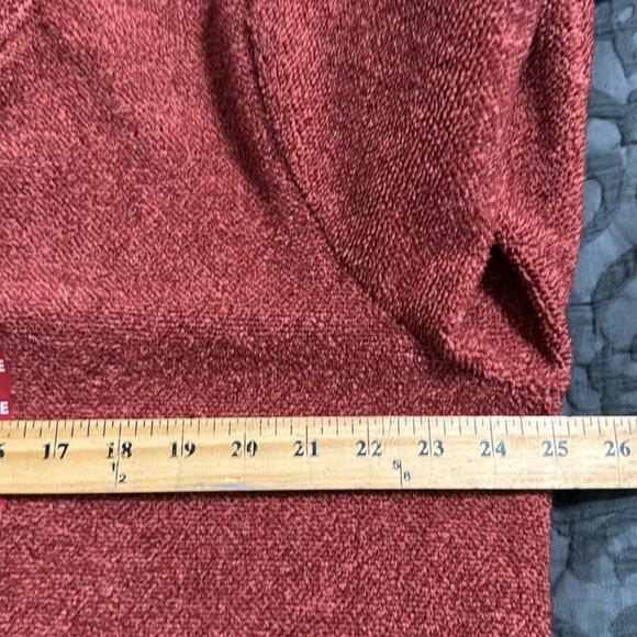 EDDIE BAUER women’s size XL rust color fleece pullover with pockets relaxed fit - Picture 8 of 15